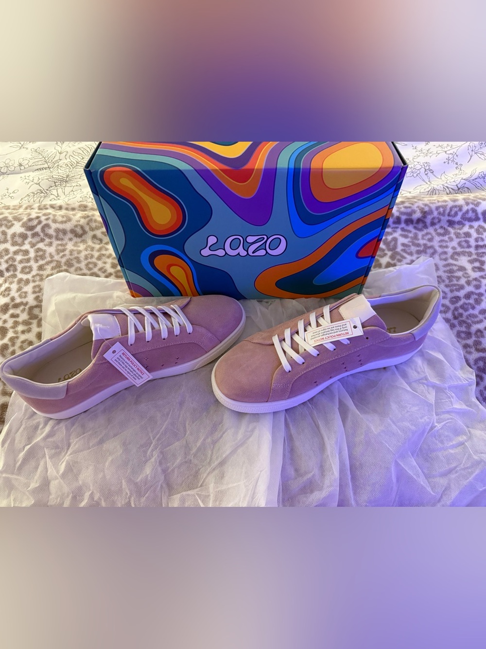 Morganite Pink Suede Women's Low-Top Sneakers